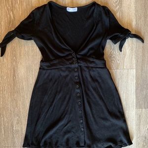 Black vestique dress